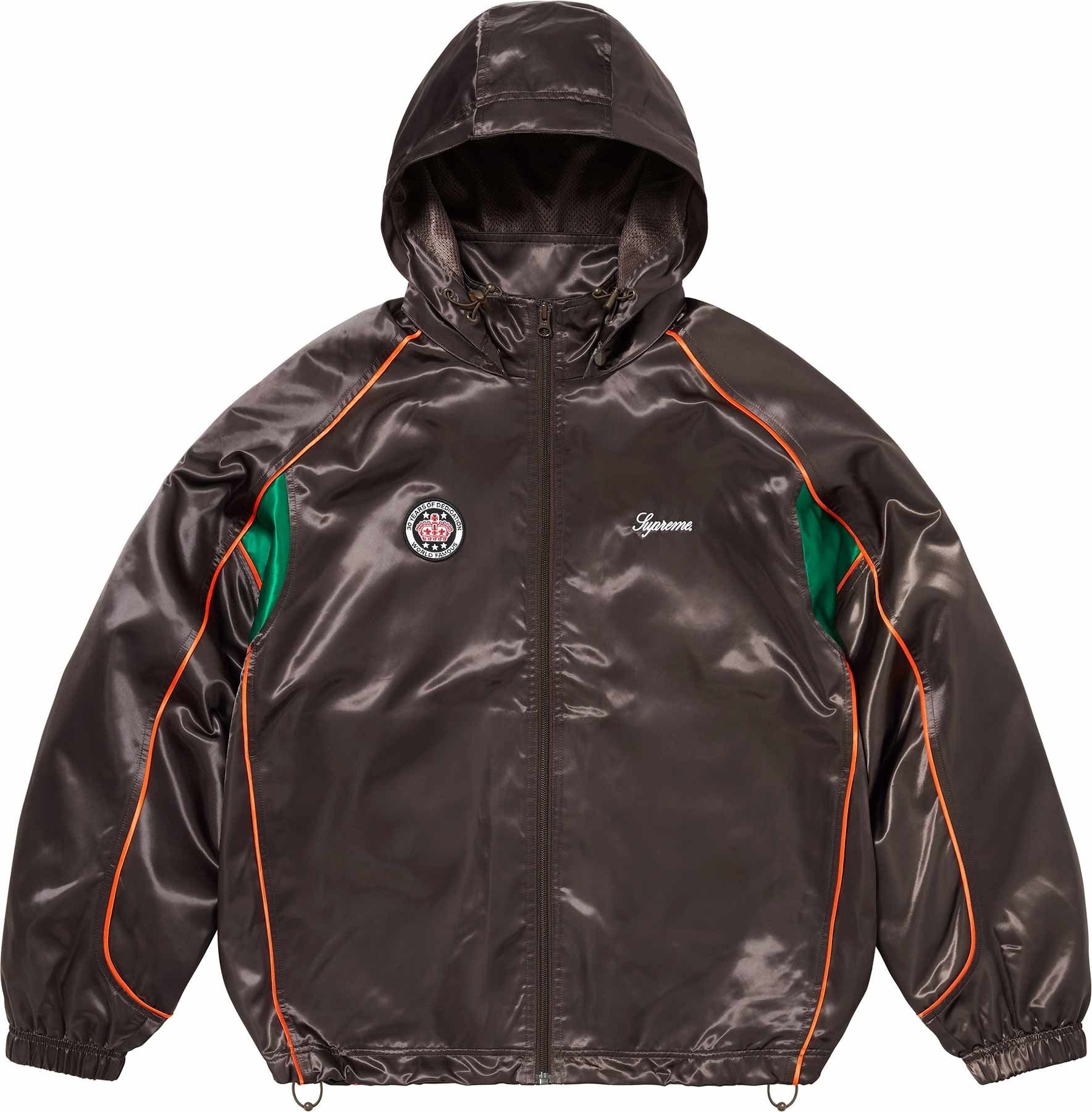 Satin Hooded Track Jacket view 24